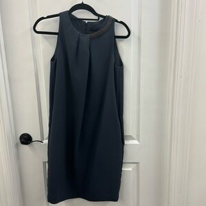 Peserico pleated sleeveless shift dress